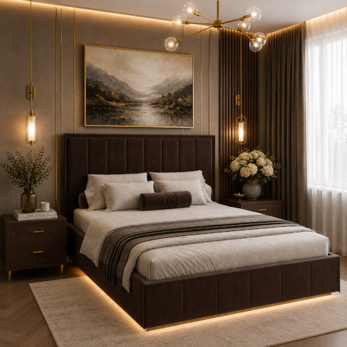 Кровать НИКОЛЬ с ПМ, парящая